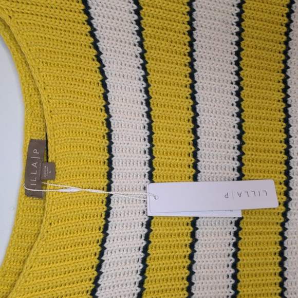 Lilla P Semi-Cropped Stripped Sweater - Picture 2 of 3